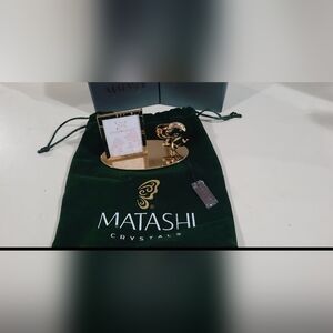 24k Gold Plated Puppy Picture Frame With Crystal